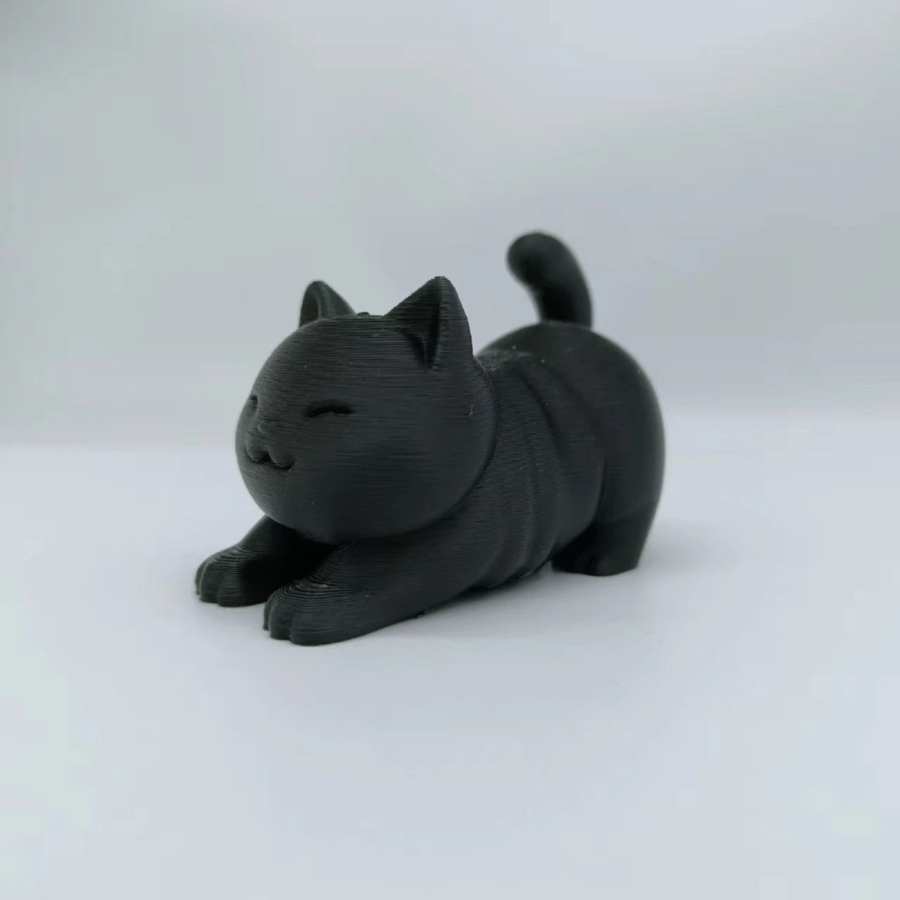 3D Printing Super Cute Creative Simulation Small Fat Cat Statue Ornament, Fashionable Creative Cat Statue, Desktop Decoration