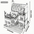 Street Views Expert Building Blocks Bank Pari Restaurant Model Creative Advanced House Assembly Set Xmas Gifts For Room Decor