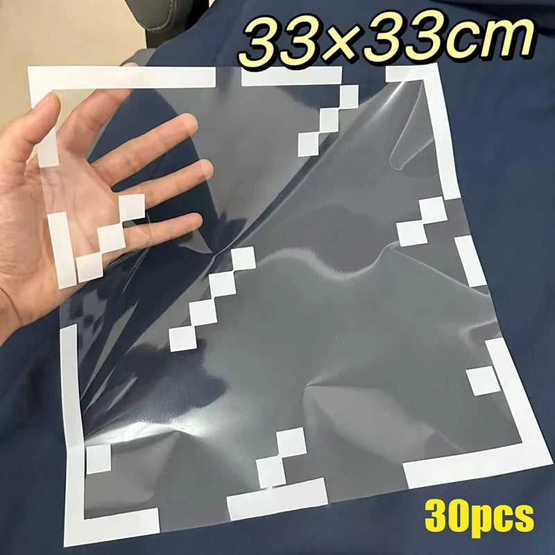 Pixel Style Glass Window Sticker Electrostatic Stickers Home Window Decoration Festival Dress Up Diy Gift 1/4/8/10/12/20/30pcs