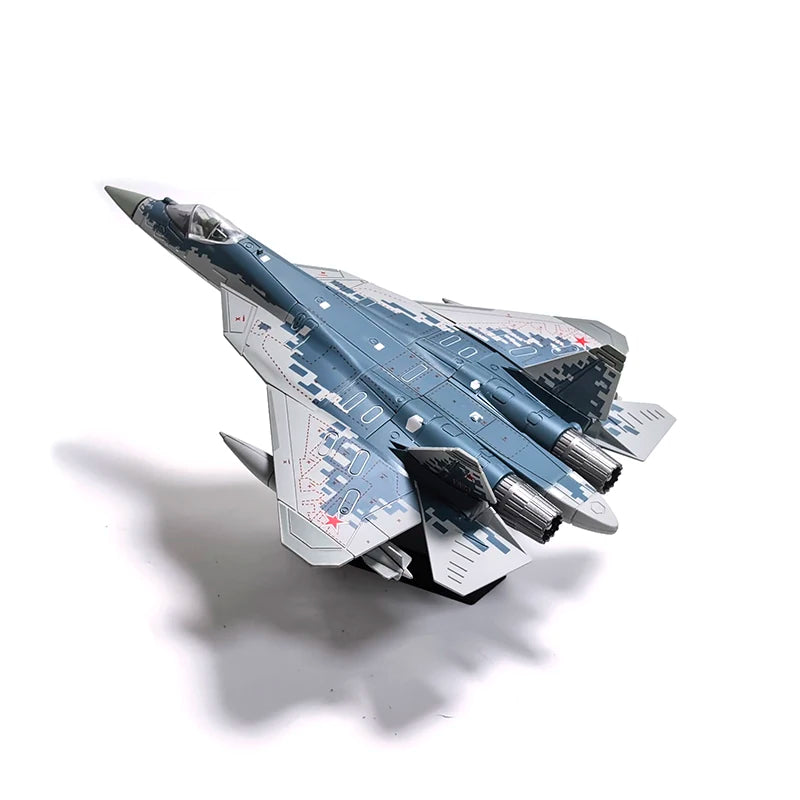 SU-57S Fighter 1/72 Plastic Assembly Military Plane Model Home Placement Collection decoration Creative Gift (including base