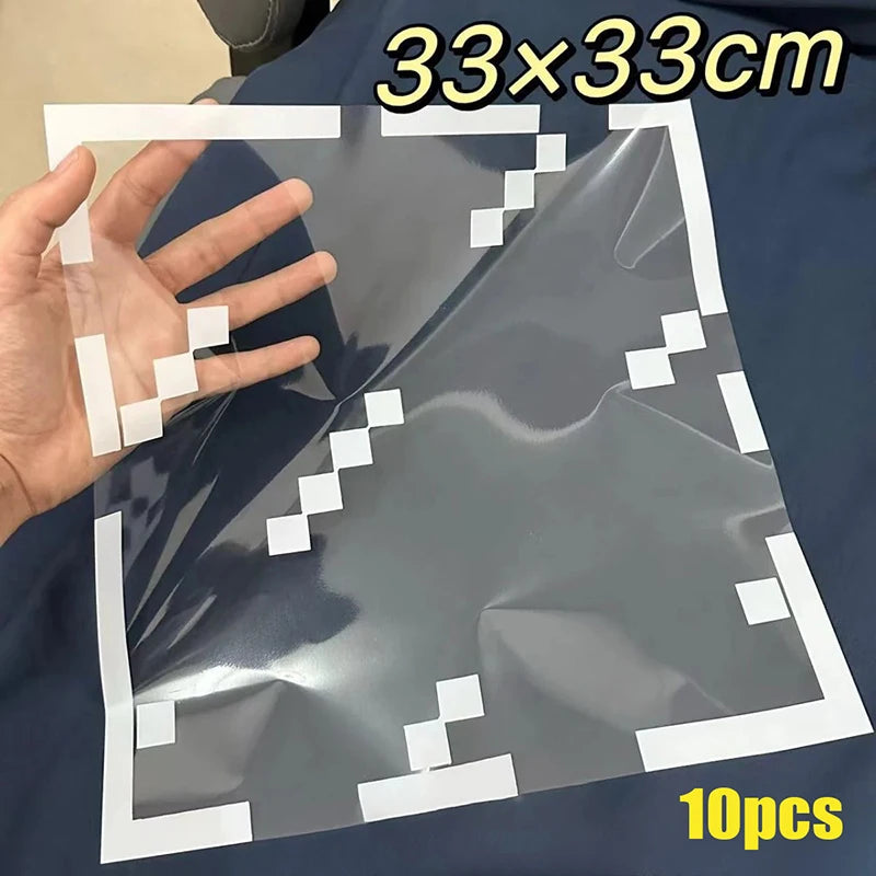 Pixel Style Glass Window Sticker Electrostatic Stickers Home Window Decoration Festival Dress Up Diy Gift 1/4/8/10/12/20/30pcs