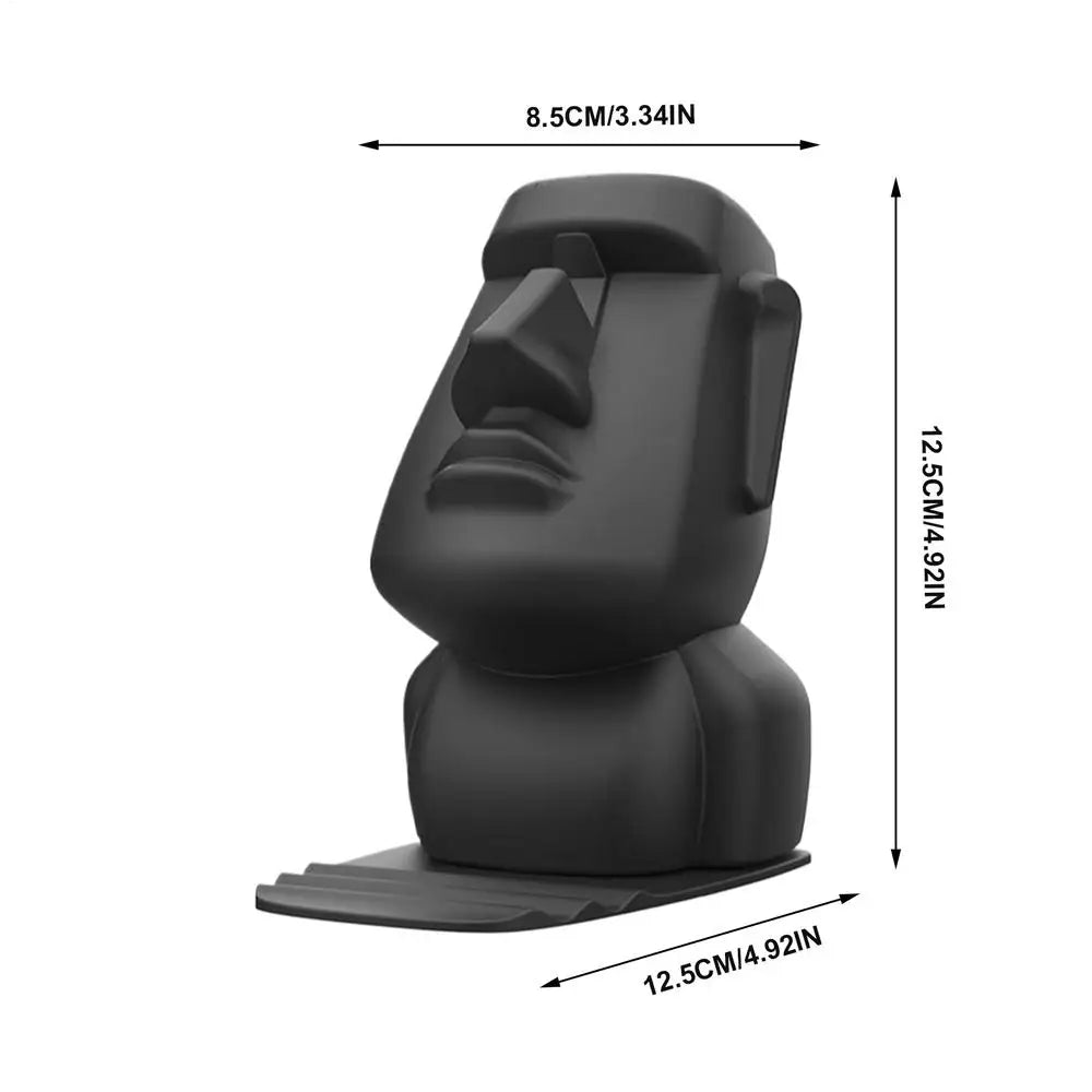 Creative Resin Moai Statue Figurines Ornament Glasses Stand Holder Easter Island Sunglasses Display Gift for Home Decoration