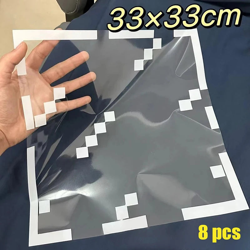 Pixel Style Glass Window Sticker Electrostatic Stickers Home Window Decoration Festival Dress Up Diy Gift 1/4/8/10/12/20/30pcs