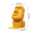 Creative Resin Moai Statue Figurines Ornament Glasses Stand Holder Easter Island Sunglasses Display Gift for Home Decoration