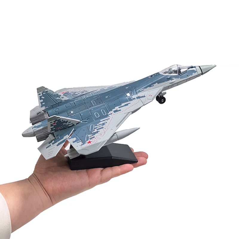 SU-57S Fighter 1/72 Plastic Assembly Military Plane Model Home Placement Collection decoration Creative Gift (including base